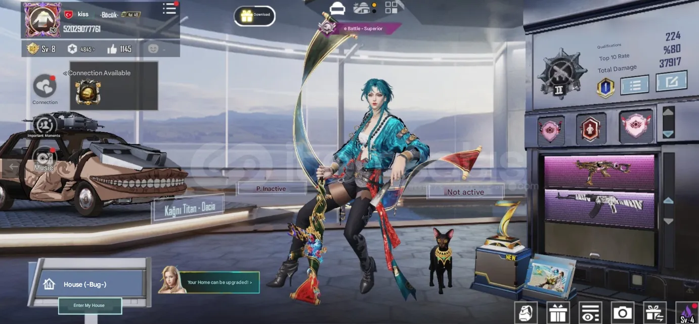 PGM579 Level 71 | Royale Pass | Horus UAZ | Dodge Hornet | Legendary Outfits | Laboratory M416 Lv.7 | Laboratory Groza Lv.4 (G)